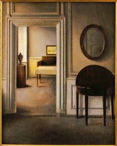 De Muziekkamer, 30 Strandgade door Vilhelm Hammershoi