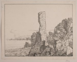 Rotskust op Bornholm door Vilhelm Kyhn