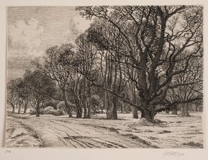Winter in het bos door Vilhelm Kyhn