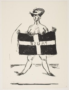 Blad uit "Klingens Kunstnermap Nr. 2" door Vilhelm Lundstrøm