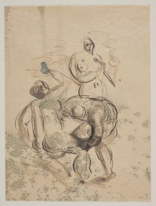 Compositie met drie naakte vrouwen