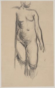 Staand vrouwelijk model door Vilhelm Lundstrøm