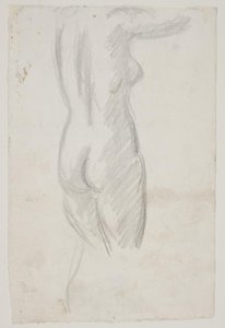 Staande vrouwelijke model door Vilhelm Lundstrøm