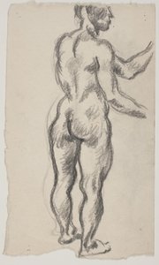 Staand model, van achteren gezien door Vilhelm Lundstrøm