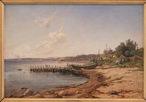 Een Strand bij de Geluid door Vilhelm Petersen