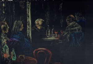 Publiek in Londense club door Vincent Alexander Booth