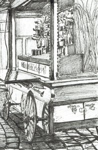 Kar buiten Cheers Bar Boston USA, 2003 door Vincent Alexander Booth