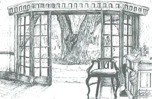 Hotelreceptie bij Lake Naivasha, Kenia, 2006 door Vincent Alexander Booth