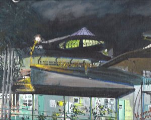 Nacht in Cairns door Vincent Alexander Booth