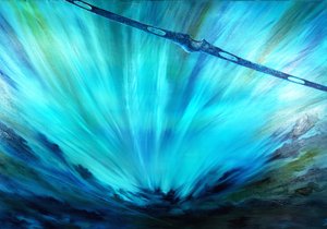 Stormscheppers atmosfeer van Uranus, 2021 door Vincent Alexander Booth