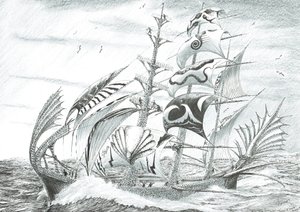 Stormscheppers Groenlandse Zee door Vincent Alexander Booth