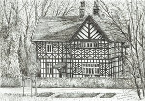 Het Poortgebouw in Bramhall Park door Vincent Alexander Booth