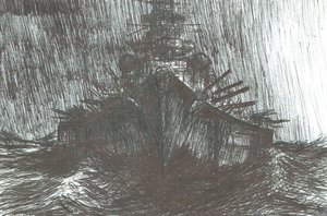 Tirpitz in zwaar weer 1942, 2004