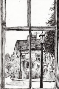 Uitzicht vanaf Old Hall Hotel Buxton, 2009