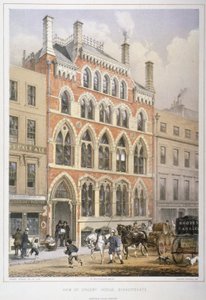 Crosby Hall op nr 95 Bishopsgate, City of London, 1860 door Vincent Brooks