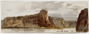 Canyon de Chelly Nr. 3 (Canyon de Chelly, Arizona Carsons Needle 500 voet), 1869-1871 door Vincent Colyer