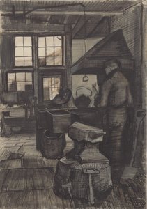 Smederij, 1882 door Vincent van Gogh
