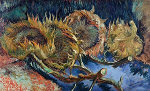 Vier gesneden zonnebloemen, 1887