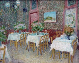 Interieur van een restaurant, 1887 door Vincent van Gogh