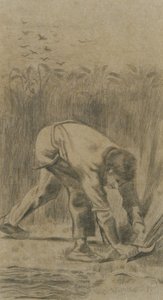 De Maaier naar Millet, 1880 door Vincent van Gogh