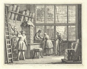 Interieur van een stoffenwinkel