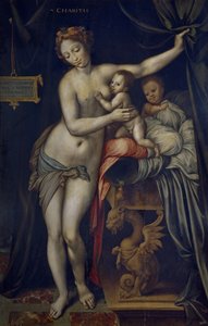 Liefdadigheid, ca. 1555 door Vincent Sellaer