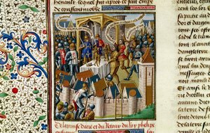 De verovering van Akko, ca. 1191, 15e eeuw door Vincent of Beauvais