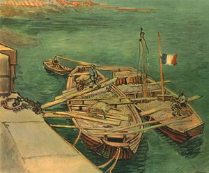Boten op de Rhône, augustus 1888, 1947 door Vincent van Gogh