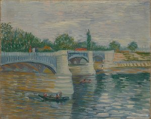 De brug van Courbevoie. 1887 door Vincent van Gogh