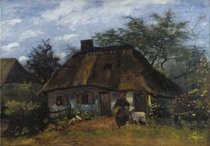 Boerderij in Nuenen La Chaumière door Vincent van Gogh