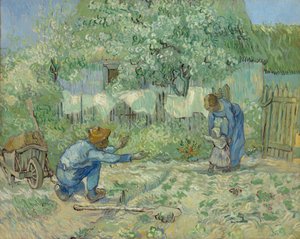 Eerste Stappen, naar Millet door Vincent van Gogh