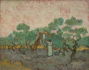 Vrouwen bij de olijvenoogst. 1889