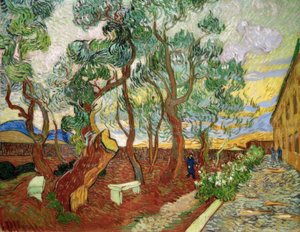 Tuin van het ziekenhuis Saint-Paul door Vincent van Gogh