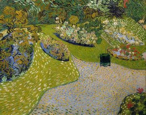Tuin in Auvers door Vincent van Gogh