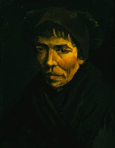 Hoofd van een boerin door Vincent van Gogh