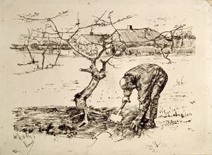 In de boomgaard, 1883