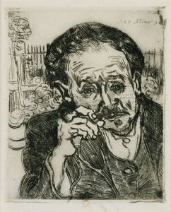 Man met een Pijp: Portret van Dokter Gachet, 1890 door Vincent van Gogh