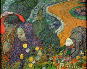 Dames van Arles Herinnering aan de tuin in Etten, 1888
