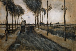 Landschap met vrouw en kind, 1883 door Vincent van Gogh