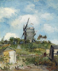 Le Moulin de Blute-Fin, Montmartre door Vincent van Gogh