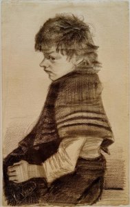 Meisje met omslagdoek door Vincent van Gogh