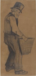 Oude man met een emmer door Vincent van Gogh