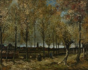 Populieren bij Nuenen door Vincent van Gogh