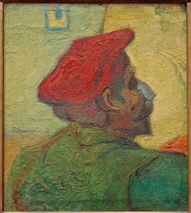 Paul Gauguin (Man met rode muts) door Vincent van Gogh