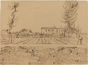 Ploeger in de Velden bij Arles, 1888 door Vincent van Gogh