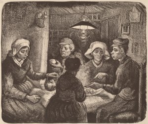 De Aardappeleters, 1885