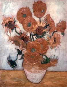 Zonnebloemen, 1889 door Vincent van Gogh
