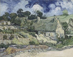 Rieten huisjes in Cordeville, 1890