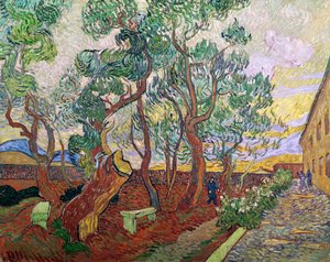 De tuin van het St. Paulus Ziekenhuis in St. Remy, 1889 door Vincent van Gogh