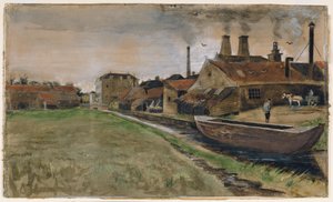 De IJzermolen in Den Haag, 1882 door Vincent van Gogh